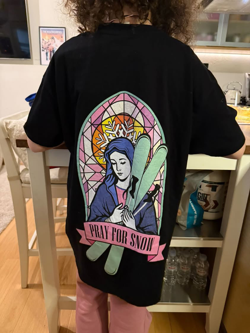 T-shirt Pray For Snow - Snowboard Edition