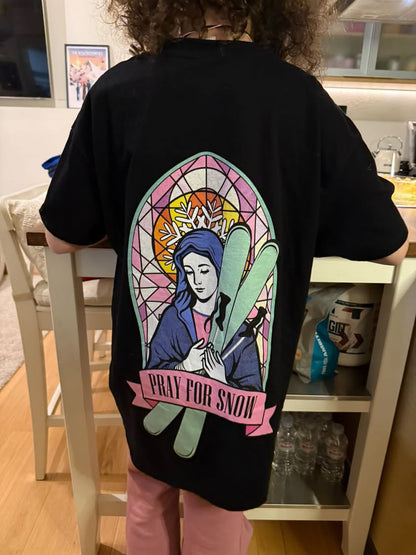 T-shirt Pray For Snow - Snowboard Edition